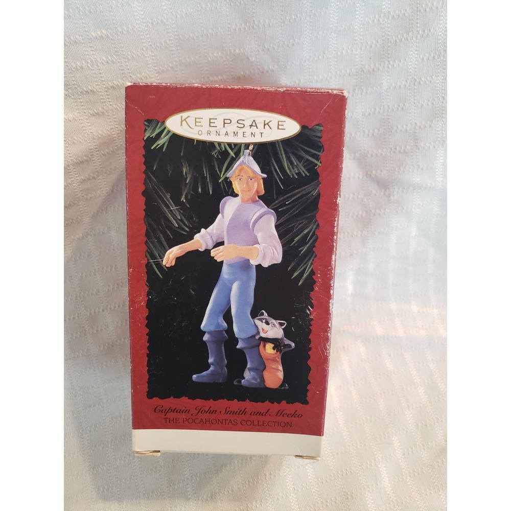 Hallmark Keepsake Captain John Smith and Meeko Ornaments Pocahontas 1995